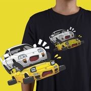 Koszulki T-shirt SUPRA ON RX7 JDM JAPAN CARS