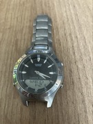 Zegarek CASIO EDIFICE – analogowo-cyfrowy – sprawny – brak bransoletki