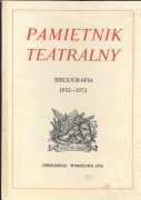 Pamiętnik Teatralny Bibliogr. 1952-72 Maciejewska