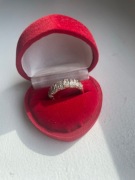 Pierścionek białe złoto 585 r17 3g elegancki klasyk prezent