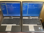 Dwa laptopy Dell Latitude D520 + kadłubek D530