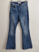Dzinsy damskie dzwony niebieskie roz.36 wymiary opis firmy Primark 