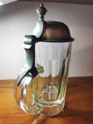 STARY KUFEL Z CYNOWĄ POKRYWĄ