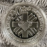 10 zł 2021 *30-lecie wznowienia działalności CARITAS POLSKA. Srebro 925