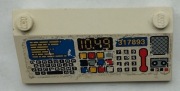 Lego 3939pb05 biały skos 33 3 x 6 z naklejką 6479