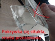 Naczynie ozdobne szklane