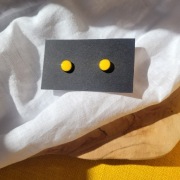 Kolczyki red drops żółte