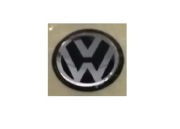 Naklejka Znaczek VW VOLKSWAGEN 10mm czarny Emblemat Kluczyk Pilot logo
