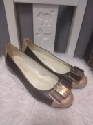 Skórzane baleriny firma DS studio 