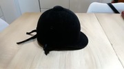 Kask toczek do jazdy konnej Jabu 52 czarny zamszowy