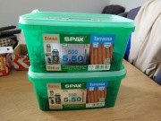 Wkręty tarasowe Spax 5x50 A2 nierdzewne 550szt. wiaderko zestaw