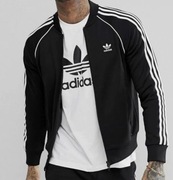 Bluza Adidas Rozmiar M Czarna zip Logo Haft Adidas 3 paski