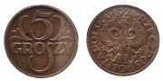 Polska II RP, 5 groszy 1928