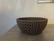 Miska dekoracyjna | wzór koszyczka wiklinowego