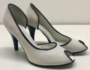 Buty damskie skórzane Verona szpilki białe 36