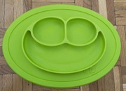 Silikonowy talerzyk mata z podkładką MINI MAT zielony / EZPZ ez pz