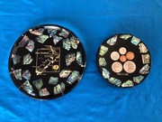 Dwa vintage talerze pamiątkowe z Nowej Zelandii