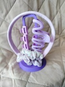 Fioletowy zestaw prezentowy akcesoria do włosów dzień dziecka dzień matki