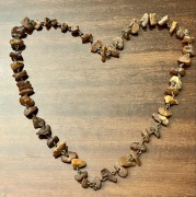 BURSZTYN NATURALNY - ARTYSTYCZNY ŁAŃCUCH, RĘKODZIEŁO