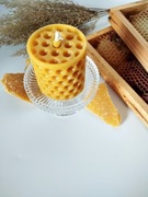 Świeca walec dekoracyjny z wosku pszczelego