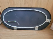 Lustro owalne z podświetleniem ściany LED 100x50 cm