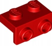 LEGO ANGULAR PLATE 1,5 TOP 1X2 1/2 RED 6319330/99781