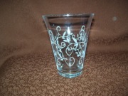 SZKLANKA MALOWANA - GRUBE DNO- 400 ml