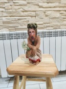 Rzeźba Ludowa Jezus Frasobliwy autorstwa Krzysztofa Grodzickiego