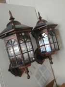 Nowe 2 duże lampy solarne czujnik ruchu i zmierzchu elewacyjne