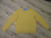 FYNCH HATTON męski sweter żółty musztardowy bawełna _ M