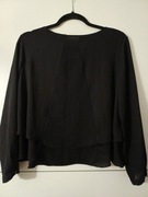 Czarna rozkloszowana bluzka tiul rozm.M ZARA BASIC