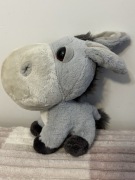 Big Headz Farma pluszowa zabawka szary osiotek maskotka 25 cm