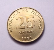 Filipiny 25 sentimo 1995 PIĘKNA!