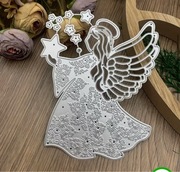 Wykrojnik scrapbooking duży Anioł / chrzest Komunia na scrapki z maszyny