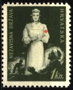 Chorwacja 1942 Mi Z1 Red Cross MNH