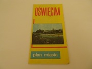 Oświęcim, plan miasta, mapa Oświęcimia, mapa Prl, PPWK 1987