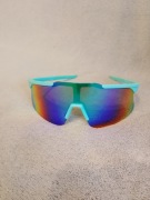 Okulary sportowe panoramiczne lustrzanki Y2K streetwear nowe
