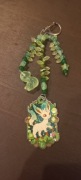 Recznie robiony breloczek leafeon pokemon 