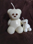 świeczka sojowa duży miś i mały miś Walentynki