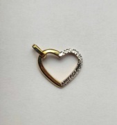 Zawieszka SERCE z Żółtego i Białego Złota W.Kruk