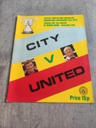 Program Manchester City- Manchester United 1975r.