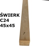 drewno konstrukcyjne c24 45x45 kantówka strugana