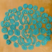 60 szt, aplikacje, kwiaty, liście, haft szydełkowy irlandzki, 2D, 3D