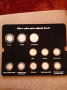 Srebrne, monety przed II Wojny, Światowej-11 szt.