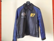 Skórzana kurtka Nascar Wilsons Leather z autografem i podpisem Kurt Busch 