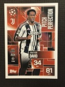 Match Attax EXTRA 2025/26 JONATHAN DAVID nr.224 (JUVENTUS) PITCH PERFECTION