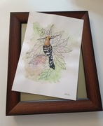 Akwarela wodna plus pastela sucha wymiary 21 x 30