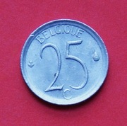25  Centymów   1974  r -    Belgia   Belgique   stan !!