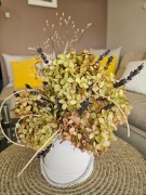 Naturalny flower box na Walentynki, dzień Babci, urodziny, imieniny 