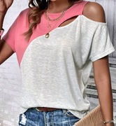 Bluzka z wycięciem na ramię 